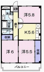 レジデンスＫ１の物件間取画像